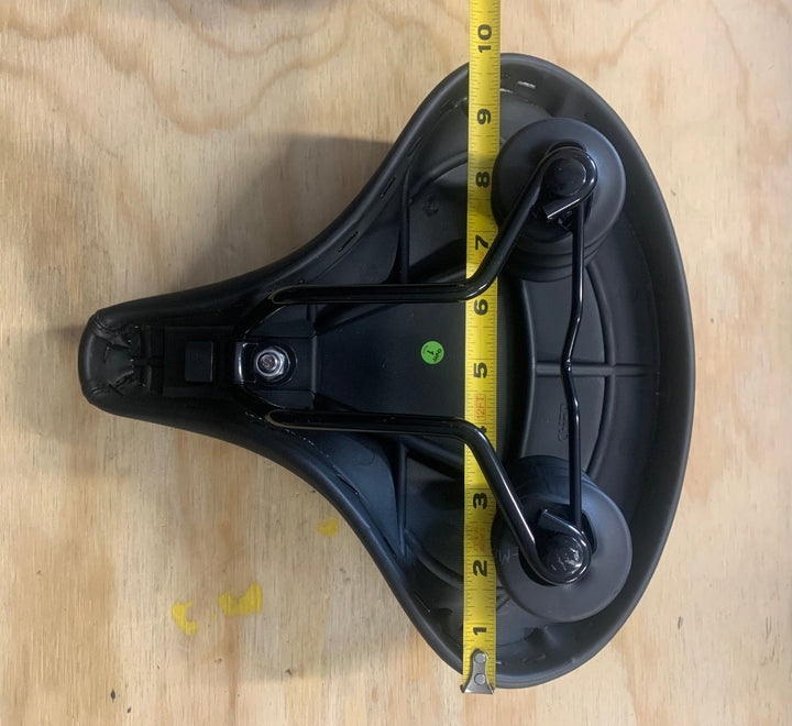 Classic Beach Cruiser Bike Seat with Metal Springs Extra Wide Bicycle Saddle - Black - Parts - 210000001289 eBike Super Shop