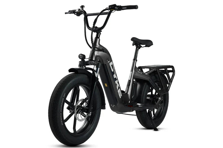 CYKE Collie Cargo Electric Cargo eBike - 48v 750 w Mini Fat Tire Electric Cargo eBike - Cargo eBike - CYKE|GRAY|2617 eBike Super Shop