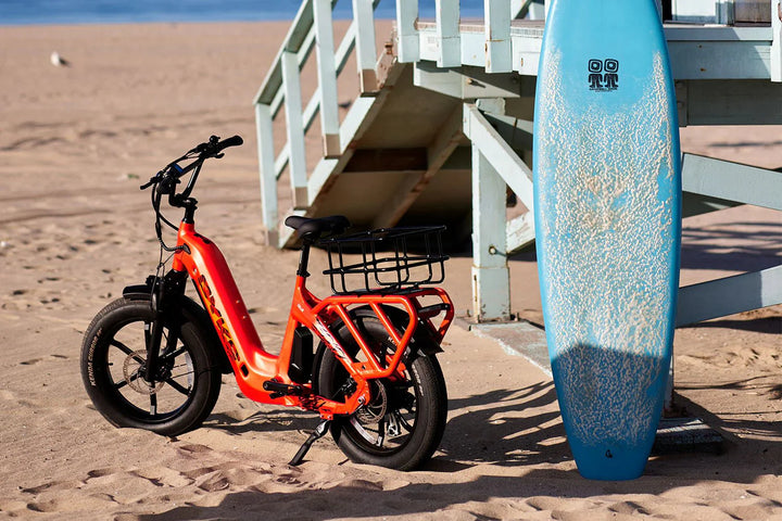CYKE Collie Cargo Electric Cargo eBike - 48v 750 w Mini Fat Tire Electric Cargo eBike - Cargo eBike - CYKE|ORANG|2616 eBike Super Shop