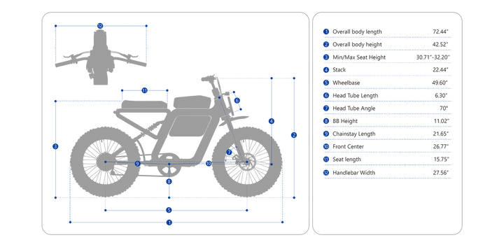 eJOE Bondi Electric e - Moto Style eBike - 48v 750 w eMOTO Fat Tire eBike - Moto Style Bike - EJOE|2861 eBike Super Shop