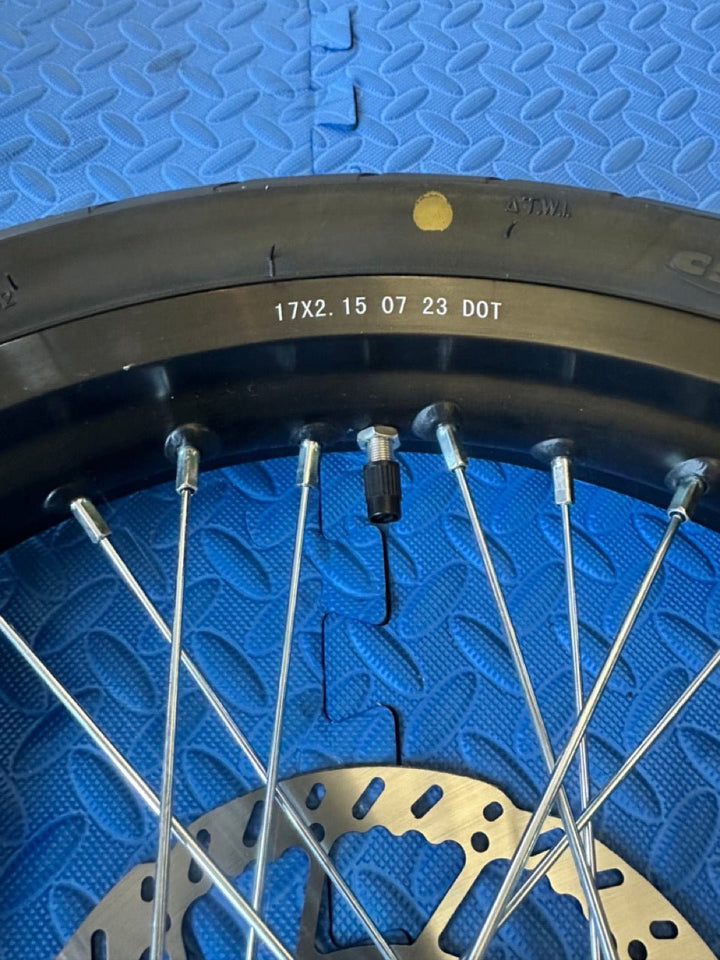 Eride eMoto Wheel Set CST Super Moto CST 17x2.15 Rear Wheel & Tire Set for E - Moto Bike Use *Does not include rotor or sprocket* - Eride Wheel & Tire Set - Eride | CST | 17x2.1 | Rear Wheel & Tire Set eBike Super Shop