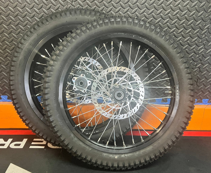 Eride eMoto Wheel Set Shinko 241 Dual Sport 17"/17" Front & Rear Wheel & Tire Set for Moto Bikes *Does not include rotor or sprocket* - Eride Wheel & Tire Set - EBIKE|2731 eBike Super Shop