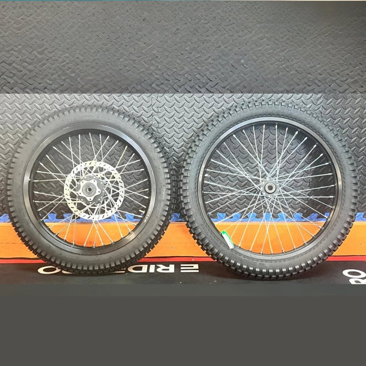 Eride eMoto Wheel Set Shinko 241 Dual Sport 17"/19" Front & Rear Wheel & Tire Set for Moto Bikes *Does not include rotor or sprocket* - Eride Wheel & Tire Set - EBIKE|2732 eBike Super Shop
