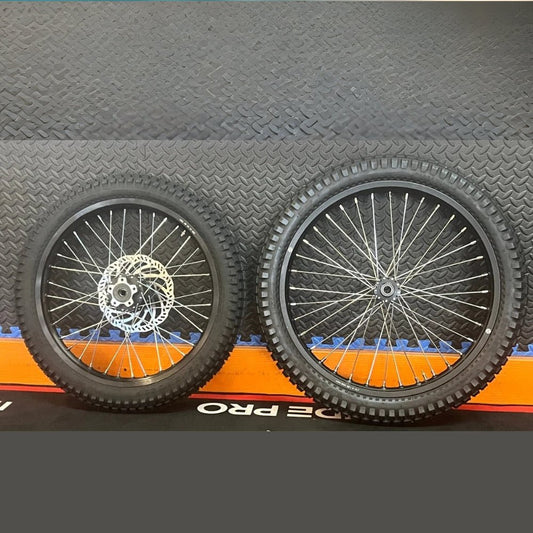 Eride eMoto Wheel Set Shinko 241 Dual Sport 19"/21" Front & Rear Wheel & Tire Set for Moto Bikes *Does not include rotor or sprocket* - Eride Wheel & Tire Set - EBIKE|2754 eBike Super Shop