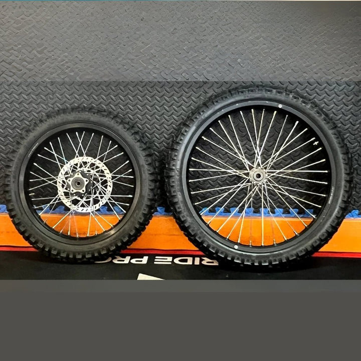 Eride eMoto Wheel Set Shinko 244 Dual Sport 17"/21" Front & Rear Wheel & Tire Set for Moto Bikes *Does not include rotor or sprocket* - Eride Wheel & Tire Set - EBIKE|2757 eBike Super Shop