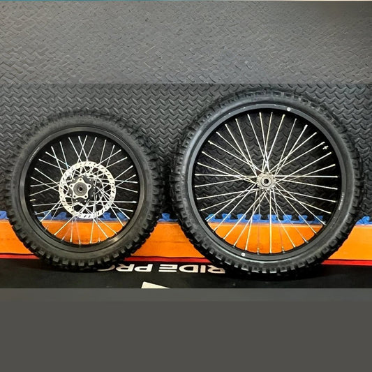Eride eMoto Wheel Set Shinko 244 Dual Sport 17"/21" Front & Rear Wheel & Tire Set for Moto Bikes *Does not include rotor or sprocket* - Eride Wheel & Tire Set - EBIKE|2757 eBike Super Shop