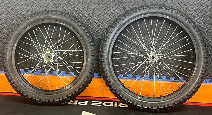 Eride eMoto Wheel Set Shinko 244 Dual Sport 18"/19" Front & Rear Wheel & Tire Set for Moto Bikes *Does not include rotor or sprocket* - Eride Wheel & Tire Set - EBIKE|2758 eBike Super Shop