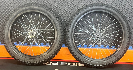Eride eMoto Wheel Set Shinko 244 Dual Sport 19"/19" Front & Rear Wheel & Tire Set for Moto Bikes *Does not include rotor or sprocket* - Eride Wheel & Tire Set - EBIKE|2760 eBike Super Shop