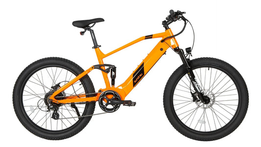 EUNORAU Defender 500w Step Over eBike 27.5x3 Mountain Electric Mountain eBike - Mountain eBike - EUNOR|MOUNT|ORANG17|0345 eBike Super Shop