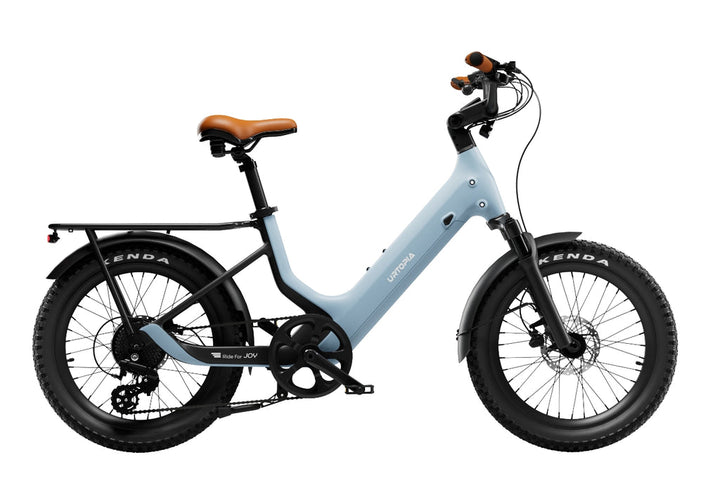 URTOPIA Joy 500 w Step Thru Ebike 20x3 Urban Glacier Blue