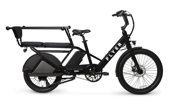 FLYER Via 500w Step Thru eBike 24x2.4 Street Electric Cargo eBike - Cargo eBike - eBike Super Shop