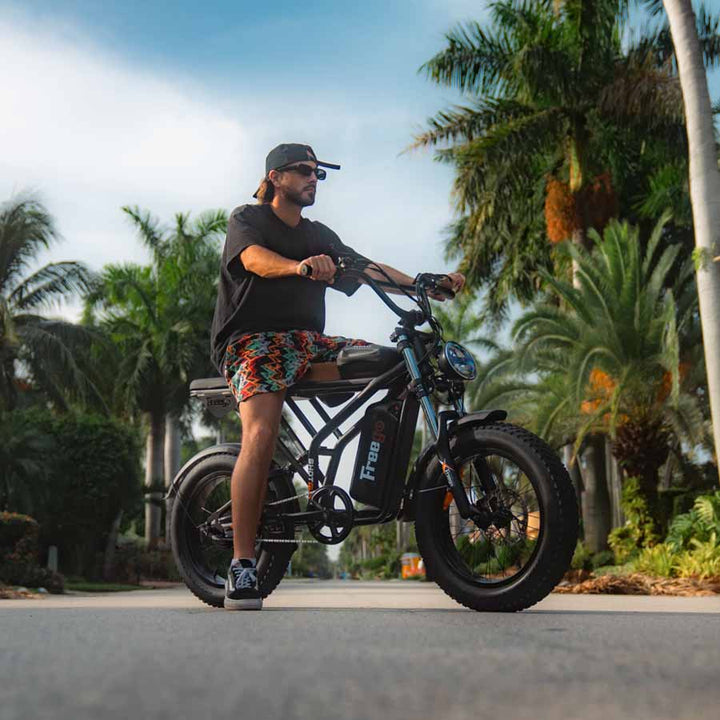 FREEGO Electric e - Moto Style eBike Shotgun Prime F2 Pro - Moto 1000 w Electric Cargo eBike - Moto Style Bike - FREEG|1821 eBike Super Shop