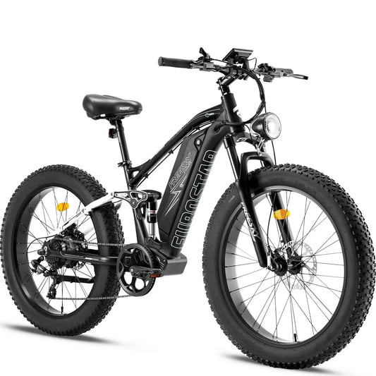 FREESKY Eurostar M - 410 1000 w Mountain Ebike 4 Fat Tire Electric Fat Tire Mountain eBike - Mountain eBike - FREES|MOUNT|WHITE|0102 eBike Super Shop