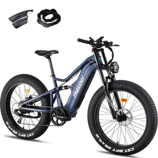 FREESKY Swifthorse X - 6e 1000 w Mountain Ebike 4 Fat Tire Electric Fat Tire Mountain eBike - Mountain eBike - FREES|MOUNT|BLUE|0097 eBike Super Shop