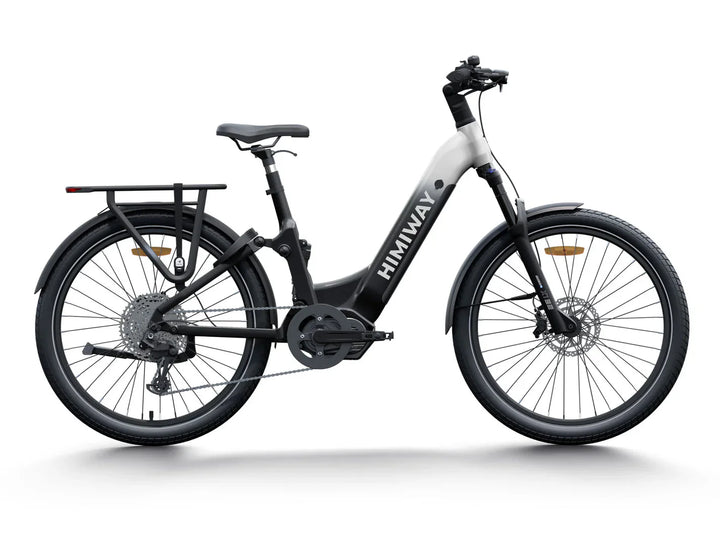 HIMIWAY A7 PRO 500 w Step Thru Ebike 27.5x2.4 Fat Electric Beach Cruiser eBike - Beach Cruiser eBike - HIMIW|BEACH|BLACK|0170 eBike Super Shop