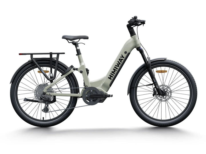 HIMIWAY A7 PRO 500 w Step Thru Ebike 27.5x2.4 Fat Electric Beach Cruiser eBike - Beach Cruiser eBike - HIMIW|BEACH|LIGHT|0166 eBike Super Shop
