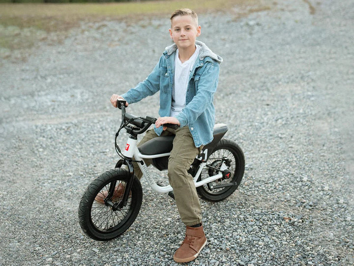HIMIWAY C1 Kids E - Bike 350 w Step Over Ebike 16x3 Fat Electric Mini Fat Tire eBike - Moto Style - eBike Super Shop