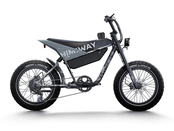 HIMIWAY C5 Ultra 750 w Step Over Ebike 20x4 Fat Electric e - Moto Style eBike - Moto Style eBike - HIMIW|MOTO|GRAY|0751 eBike Super Shop