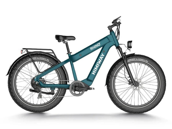 HIMIWAY Rhino 1000 w Step Over Ebike 26x4.5 Fat Electric Fat Tire Mountain eBike - Mountain eBike - HIMIW|MOUNT|GREEN|0172 eBike Super Shop