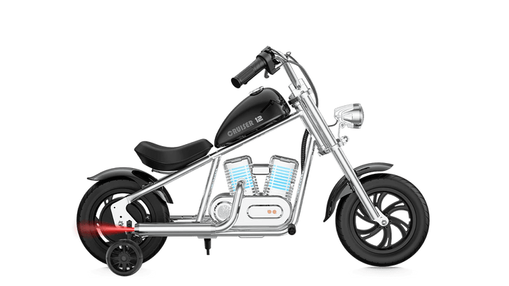 HYPER GOGO Challenger 12 Plus (W APP) + Training Wheels - Kids - HYPER|Chall|Black eBike Super Shop