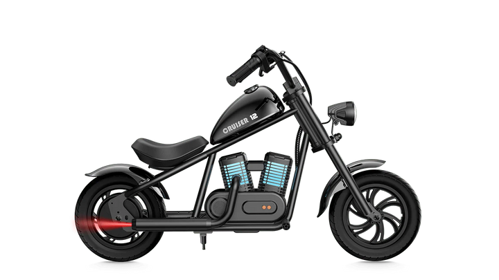 HYPER GOGO Cruiser 12 Plus Kids Electric Mini Motorcycle eBike - 21.9v 160 w - Youth eMotorcycle - HYPER|BLACKNOTR|2256 eBike Super Shop