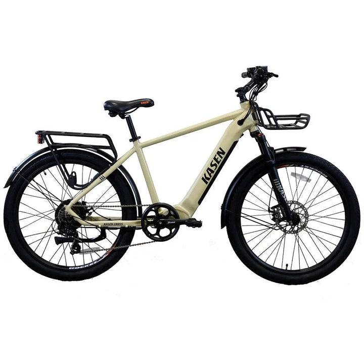 KASEN Cross 500 w Step Over Ebike 27.5X2.4 Urban Electric Urban eBike - Urban eBike - KASEN|URBAN|SAND|0245 eBike Super Shop