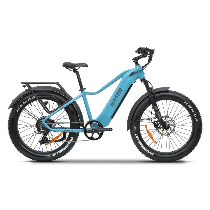 KASEN Ranger 2.0 750 w Step Over Ebike 26x4 Fat Fat Tire Electric Beach Cruiser eBike - Fat Tire eBike - KASEN|FATT|BLUE15AH|0182 eBike Super Shop