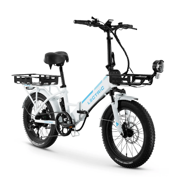 LECTRIC XP step thru 3.0 Folding Fat Tire Ebike - 500 w Electric Communter eBike - Folding Ebike - LECTR|WHITE|1752 eBike Super Shop