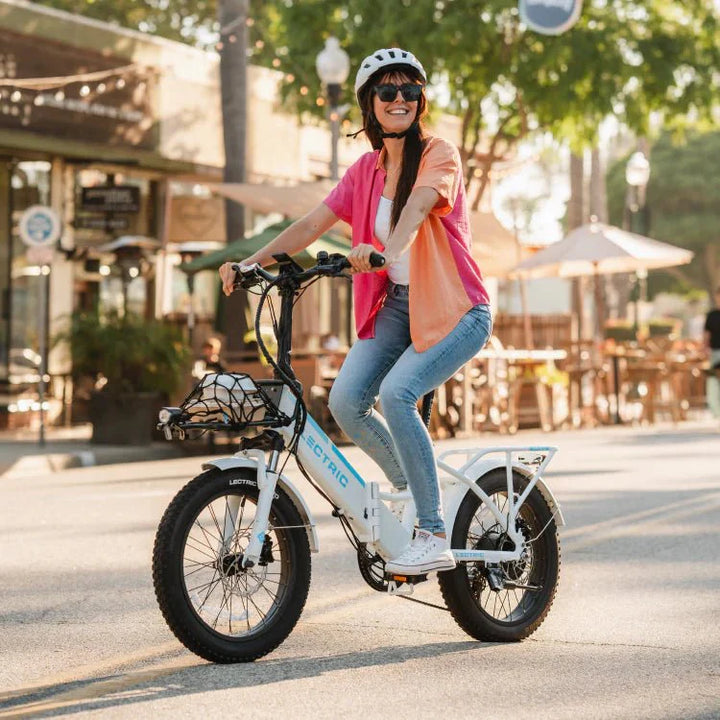 LECTRIC XP step thru 3.0 Long - Range 500 w - Fat Tire Folding Fat Tire Ebike - Folding e - Bikes Fat Tire - LECTR|BLACK|1778 eBike Super Shop