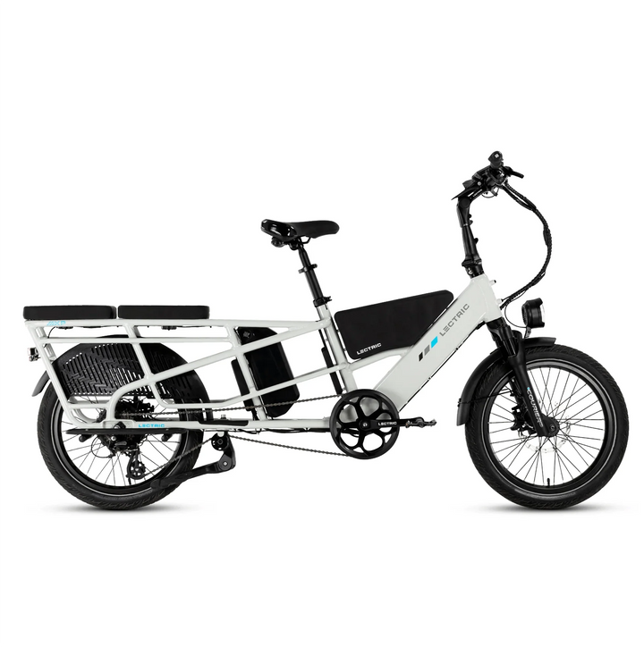 LECTRIC XPedition Cargo 750 w - Fat Tire Electric Cargo eBike - Cargo eBike - LECTR|WHITE|1756 eBike Super Shop