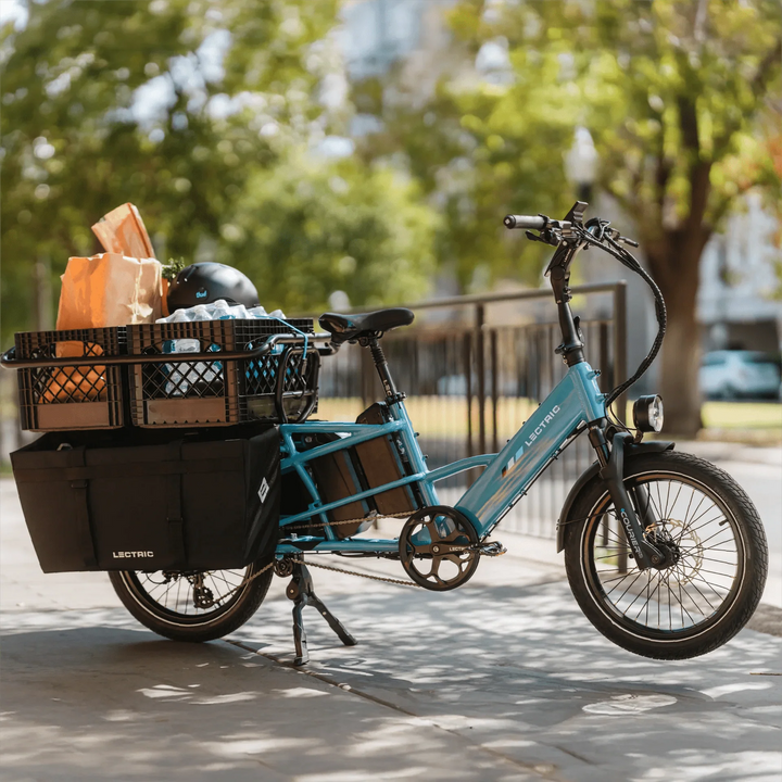 LECTRIC XPedition Cargo Dual Battery Limited - Edition 750 w - Fat Tire Electric Cargo eBike - Cargo eBike - LECTR|BLUE|1757 eBike Super Shop