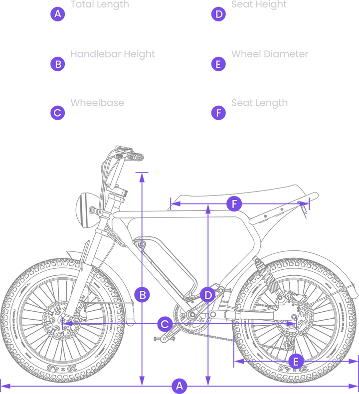 MACFOX X2 Electric Fat Tire Mountain eBike - Step Over 750 w Electric e - Moto Style eBike - Moto Style Bike - MACFO|SINGLBLACK|2353 eBike Super Shop