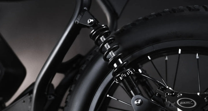 MACFOX X2 Electric Fat Tire Mountain eBike - Step Over 750 w Electric e - Moto Style eBike - Moto Style Bike - MACFO|SINGLBLACK|2353 eBike Super Shop
