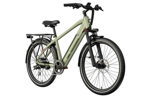 MOKWHEEL Mesa Light 2.0 350 w Step Over Ebike 27.5x2.4 Urban Electric Commuter Bike - Road eBike - MOKWH|WHITE|1535 eBike Super Shop