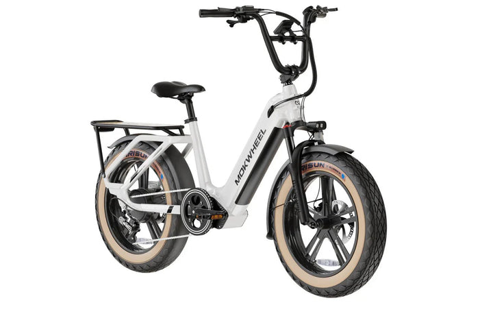 MOKWHEEL Scoria 750 w Step Thru Ebike 20x4 Fat Tire Electric Cargo eBike - Cargo eBike - MOKWH|CARGO|RED|0135 eBike Super Shop