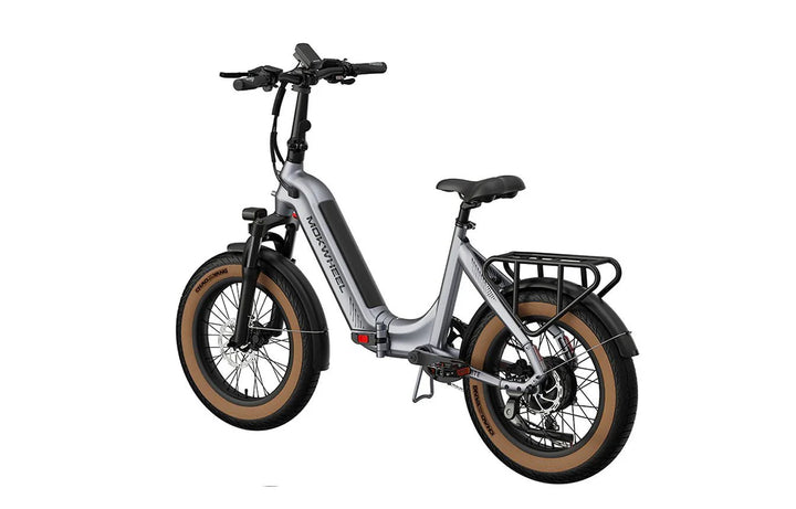 MOKWHEEL Slate 500 w Step Thru Ebike 20x3 Road Electric Folding eBike - Folding Ebike - MOKWH|FOLDI|CAMO|0138 eBike Super Shop