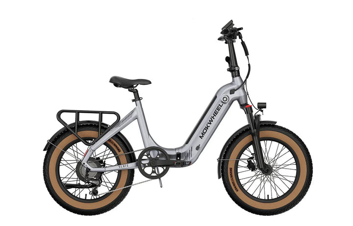 MOKWHEEL Slate 500 w Step Thru Ebike 20x3 Road Electric Folding eBike - Folding Ebike - MOKWH|FOLDI|GREY|0136 eBike Super Shop
