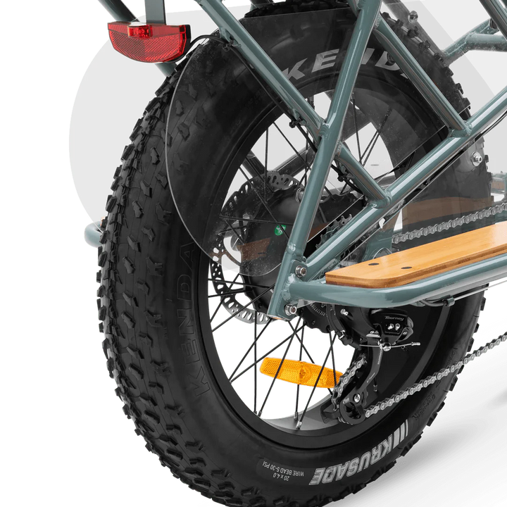 MURF Higgs Cargo Fat Tire Electric Cargo Beach Cruiser eBike - 52v 750 w Electric Cargo eBike - Cargo eBike - MURF|BLACK|2302 eBike Super Shop