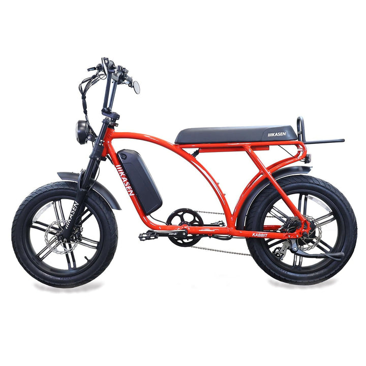 Discover the KASEN Kabbit Plus eBike: a powerful 750W electric bike with 20" fat tires, 40-50 mile range, and 28 mph speed for versatile adventures!