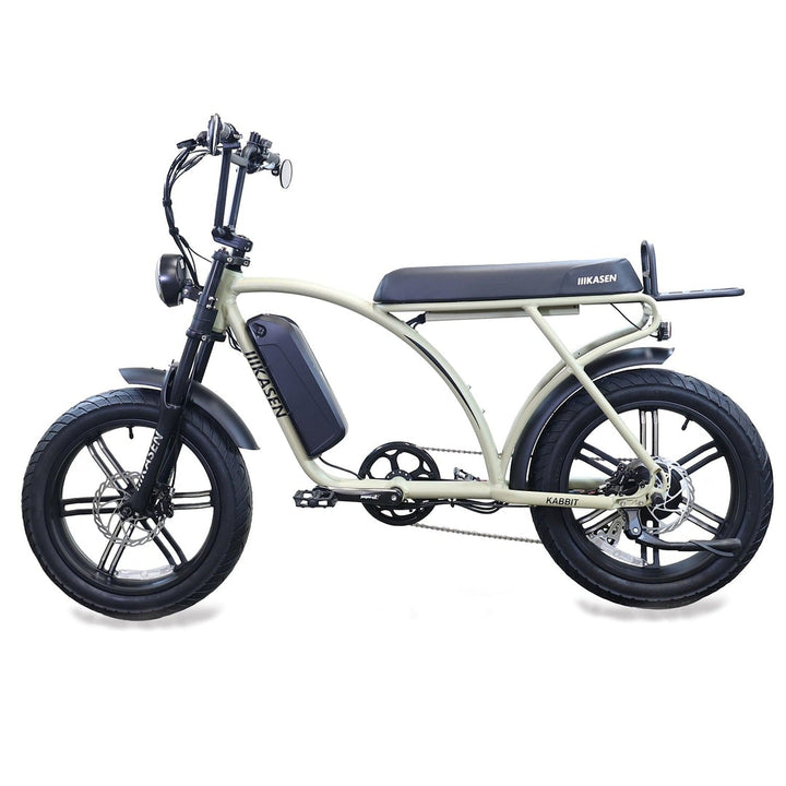 Experience versatility with the KASEN Kabbit Plus eBike! Enjoy a 750W motor, 40-50 mile range, and 25-28 mph speed. Ride with confidence today!