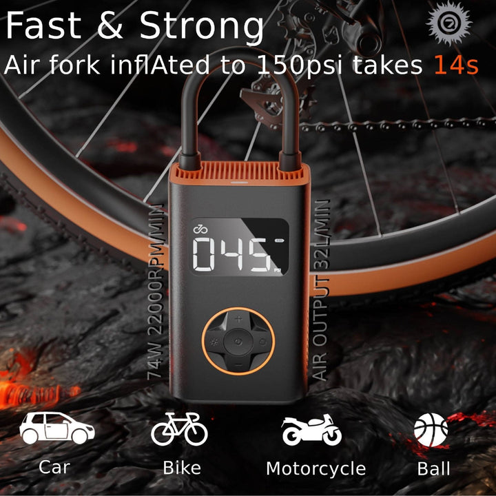 QI Cycle N3 Portable Tire Inflator - N3 eBike Super Shop