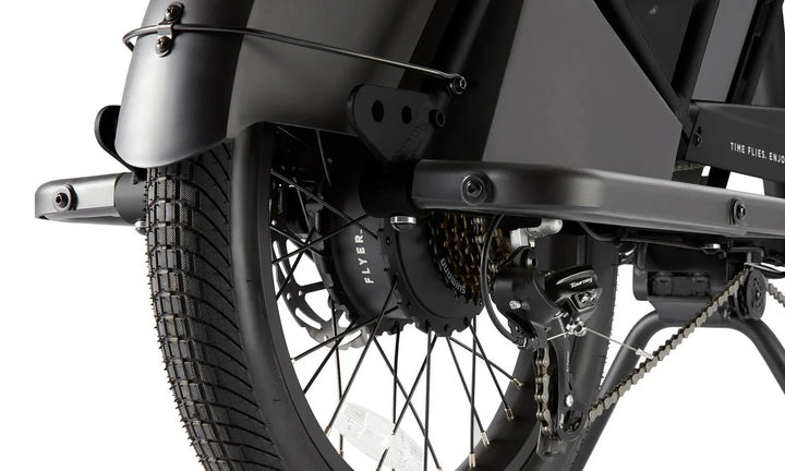 RADIO FLYER Via 500w Step Thru eBike 24x2.4 Street Electric Cargo eBike - Cargo eBike - FLYER|CARGO|BLACK|0320 eBike Super Shop