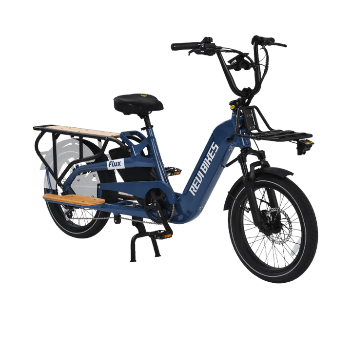 REVI Flux 750w Step Thru Ebike 20x2.4 Fat Tire Mini Fat Tire Electric Cargo eBike - Cargo eBike - eBike Super Shop