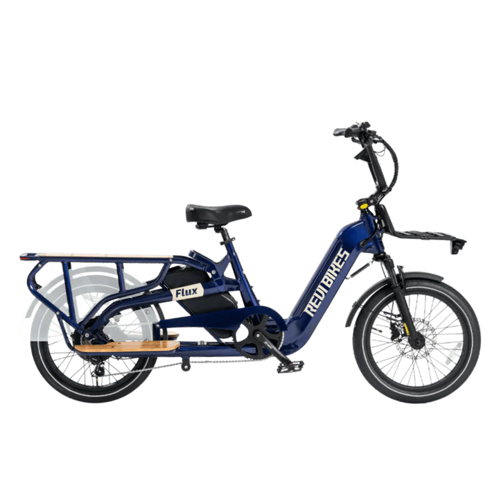 REVI Flux 750w Step Thru Ebike 20x2.4 Fat Tire Mini Fat Tire Electric Cargo eBike - Cargo eBike - REVI|CARGO|DARK|0046 eBike Super Shop
