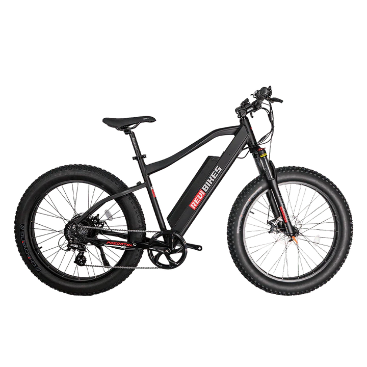 REVI Predator 750w Step Over Ebike 26x4 Fat Tire Electric Fat Tire Mountain eBike - Mountain eBike - REVI|MOUNT|BLACK|0033 eBike Super Shop