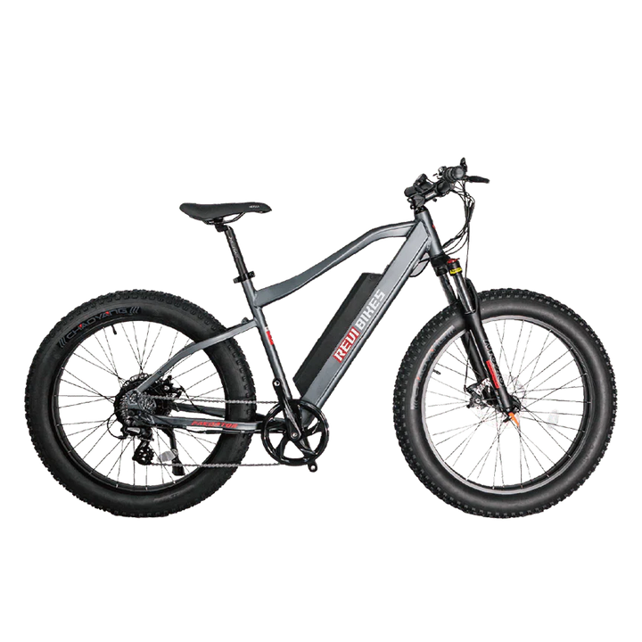 REVI Predator 750w Step Over Ebike 26x4 Fat Tire Electric Fat Tire Mountain eBike - Mountain eBike - REVI|MOUNT|GREY|0034 eBike Super Shop