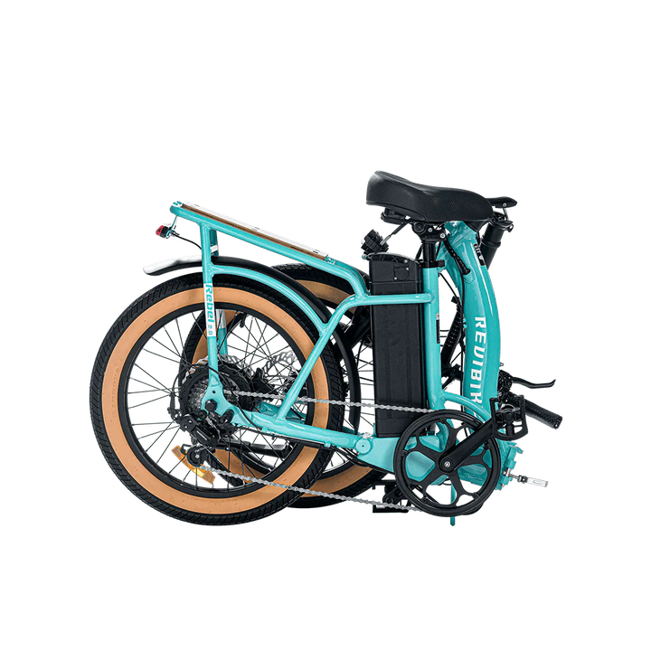 REVI Rebel 2 750w Step Thru Ebike 20x3 Fat Tire Electric Folding eBike - Folding eBike - REVI|FOLDI|GREEN|0039 eBike Super Shop