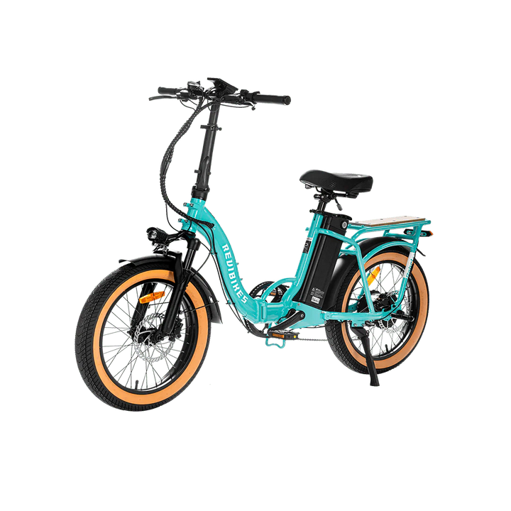 REVI Rebel 2 750w Step Thru Ebike 20x3 Fat Tire Electric Folding eBike - Folding eBike - REVI|FOLDI|GREEN|0039 eBike Super Shop