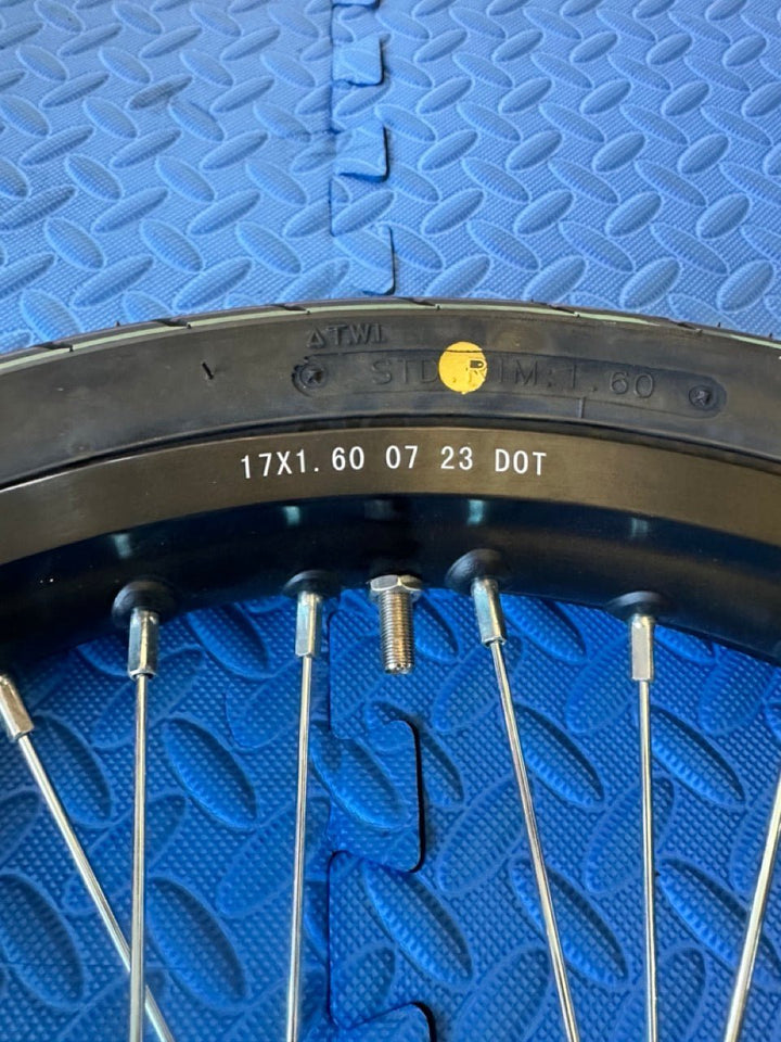 Throne eMoto wheel set CST Super Moto CST 17X1.6 Front Wheel & Tire Set for E - Moto Bike Use *Does not include rotor or sprocket* - Throne Wheel & Tire Set - Throne | CST | 17X1.6 | Front Wheel & Tire Set eBike Super Shop
