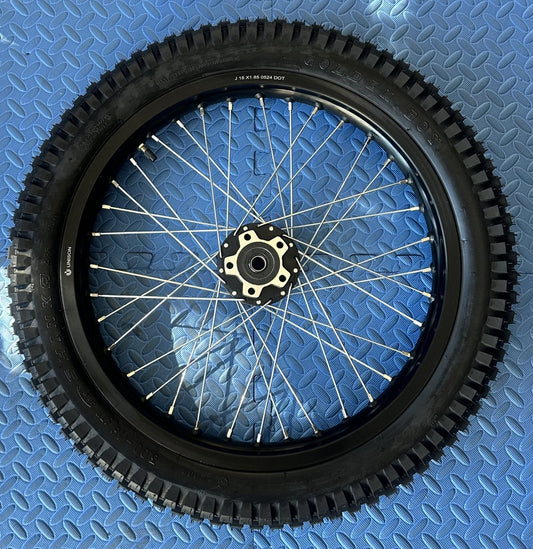 Throne eMoto Wheel Set Shinko 241 Dual Sport 18" Rear Wheel & Tire Set for e - Moto Bikes *Does not include rotor or sprocket* - Throne Wheel & Tire Set - Throne | Shinko | 18 inch | Rear Wheel & Tire Set eBike Super Shop